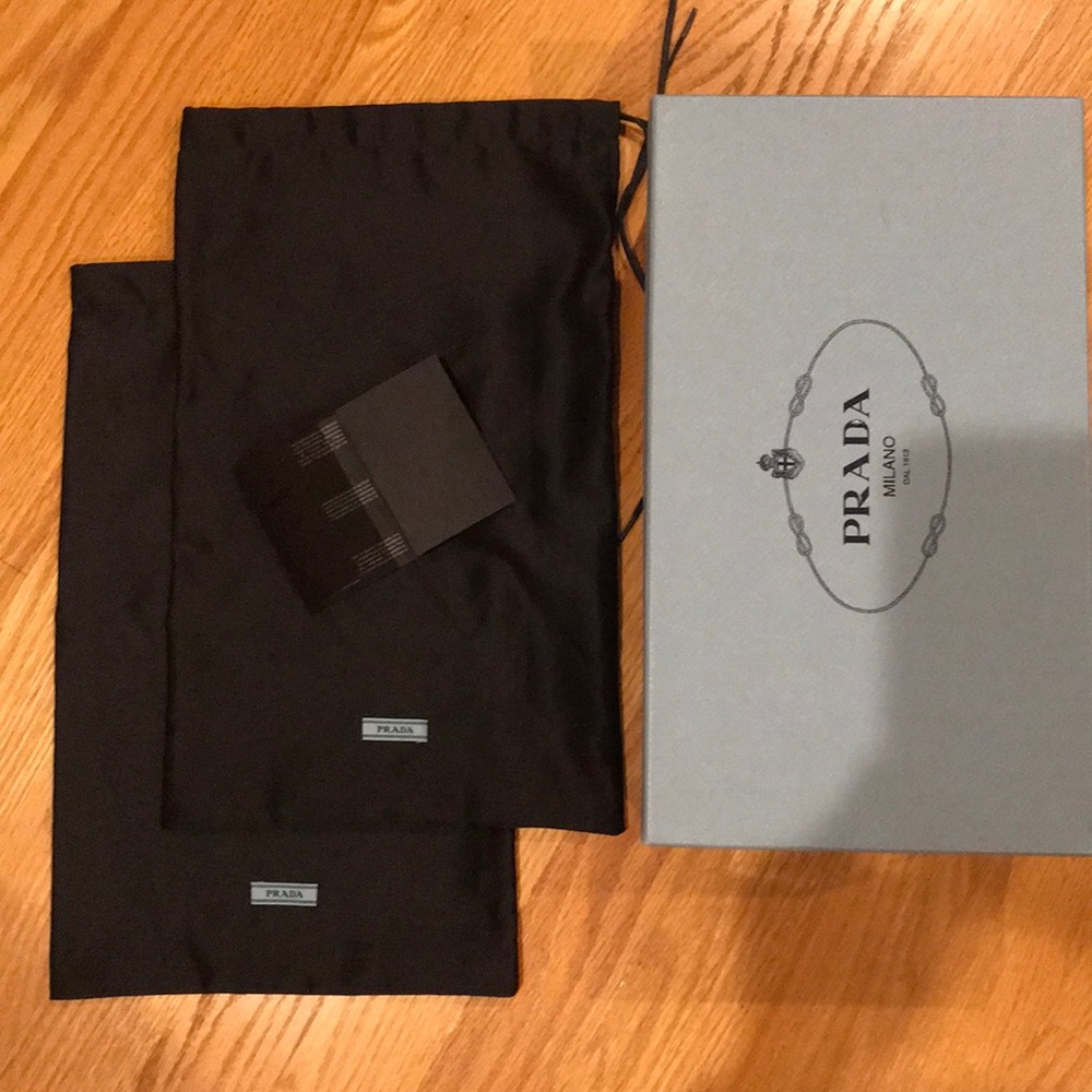 Prada shoe box & bag